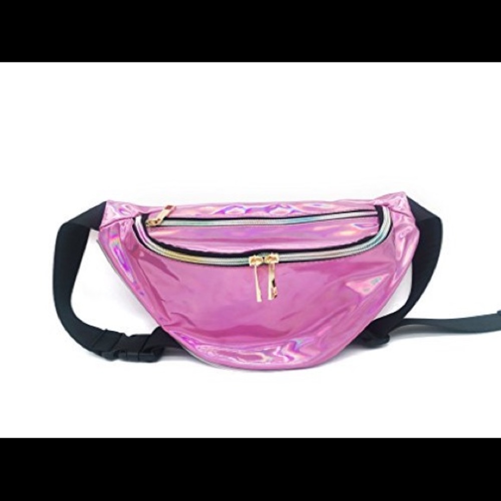 Pink Holographic Fanny Pack